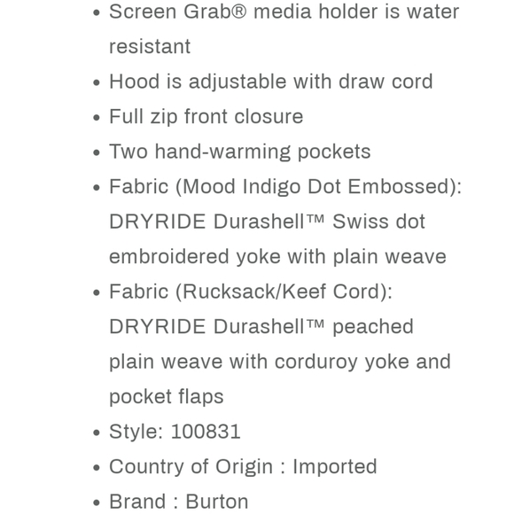 Burton Jacket - Picture 15 of 15